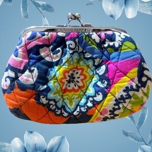 Vera Bradley Multicolor Quilted Kisslock Duo Clutch